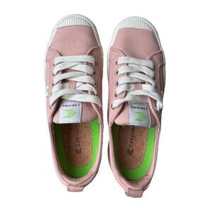 Cariuma OCA Low Canvas Sneakers Womens 7 Pink Sustainable Casual Shoes